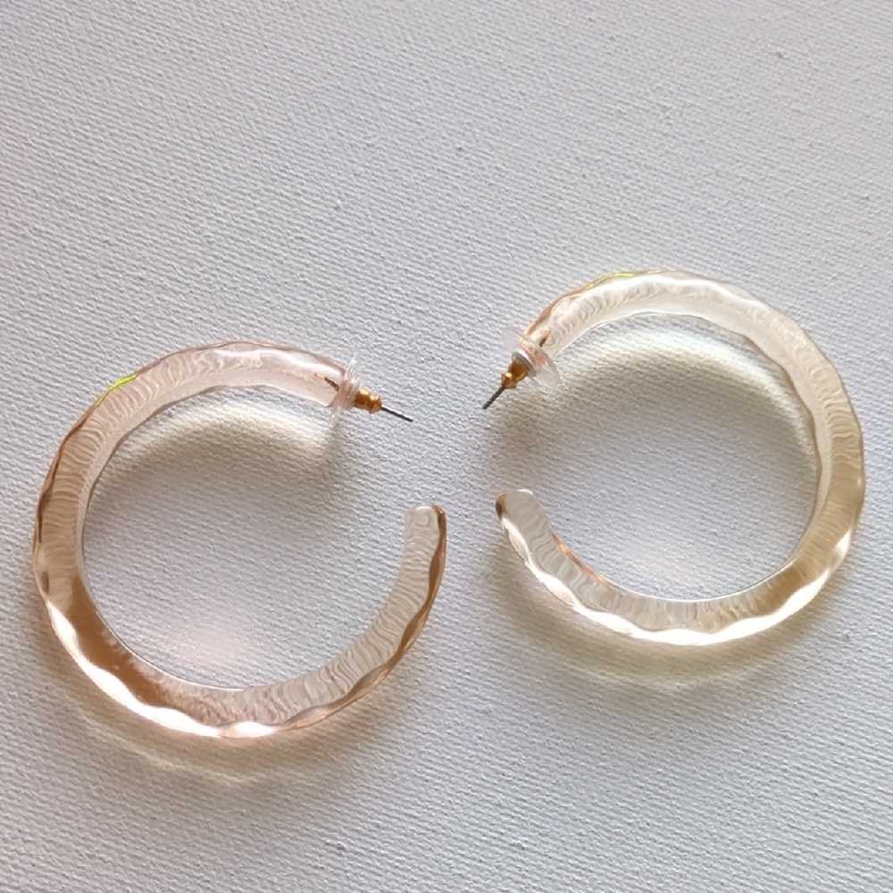 Translucent Hoop Earrings